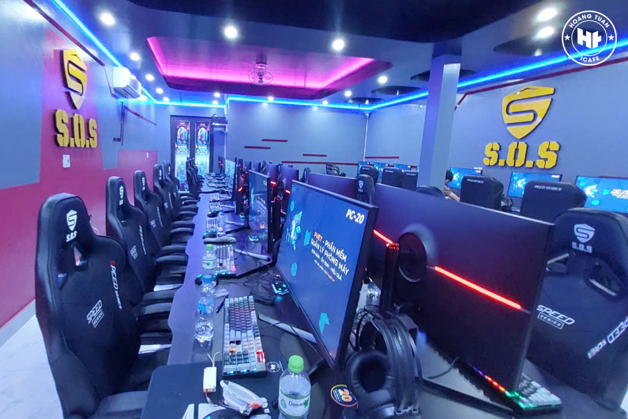 Hoang Tuan icafe - Lắp đặt trọn gói phòng net SOS Gaming Center Thái Bình