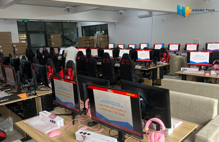 Lắp đặt trọn gói mở rộng quy mô cyber game NDG Gaming Center Nam Định